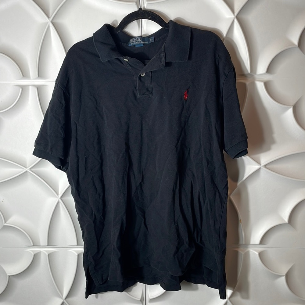 Polo by Ralph Lauren black button up XL.    Gggg